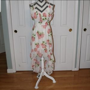 Floral High Low Dress